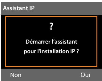 SIEMENS GIGASET DX800A - Démarriage de l'assistant VolP : - 1
