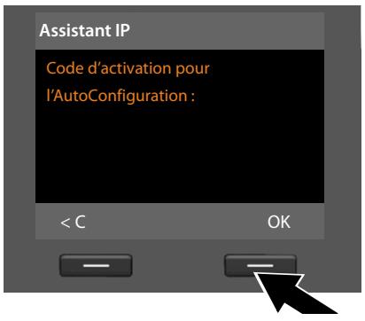 SIEMENS GIGASET DX800A - Entrée du code de configuration automatique - 1