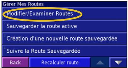 GARMIN BMW MOTORRAD NAVIGATOR III PLUS - Modification d'un itinéraire enregistré - 1
