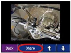 GARMIN BMW MOTORRAD ZUMO - Pour partager des photos avec un autre utilisateur de zūmo : - 1