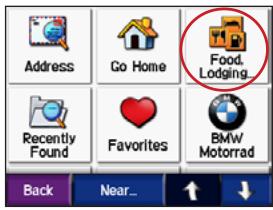GARMIN BMW MOTORRAD ZUMO - Recherche d'une destination - 2