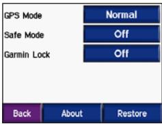 GARMIN BMW MOTORRAD ZUMO - Modification des paramètres système - 1
