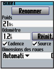 GARMIN EDGE 705 - Pour définir votre profil d'utilisateur : - 2