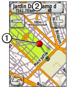 GARMIN EDGE 800 - Enregistrement de positions à partir de la carte - 2