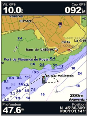 GARMIN GPSMAP 521/521S - Pour activer le journal de suivi : - 1