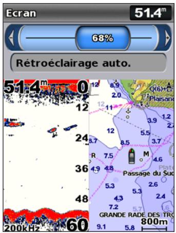 GARMIN GPSMAP 521/521S - Réglage du rétroéclairage - 1