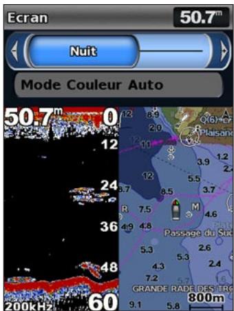 GARMIN GPSMAP 521/521S - Pour passer du mode jour au mode nuit, et inversement : - 2