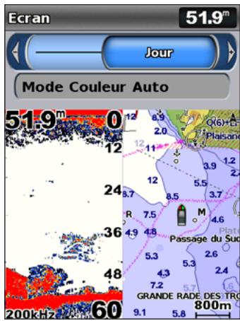 GARMIN GPSMAP 521/521S - Pour passer du mode jour au mode nuit, et inversement : - 1