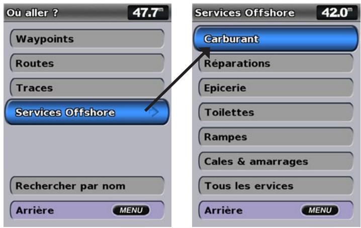 GARMIN GPSMAP 521/521S - Pour commencer la navigation : - 1
