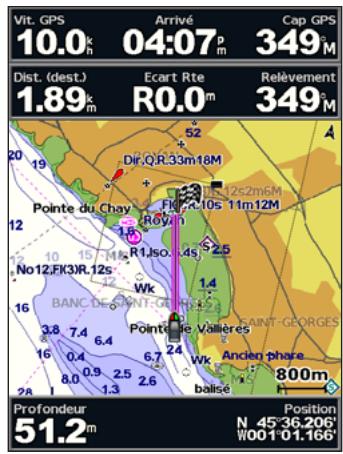 GARMIN GPSMAP 521/521S - Pour commencer la navigation : - 4
