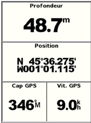 GARMIN GPSMAP 521/521S - Affichage des chiffres - 1