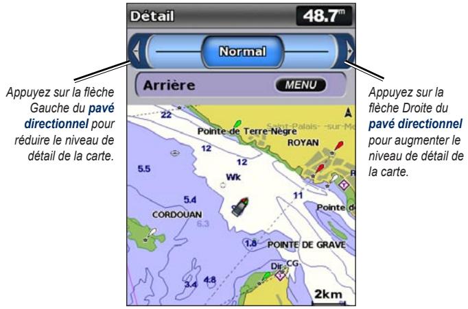 GARMIN GPSMAP 521/521S - Modification de l'aspect de la carte - 1
