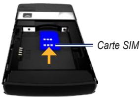 GARMIN NUVIFONE G60 - Installation de la carte SIM et de la batterie - 2