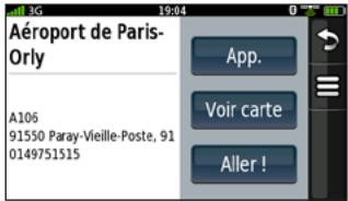 GARMIN NUVIFONE G60 - Utilisation de la page Position - 1