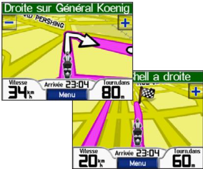GARMIN ZUMO 550 - Emprunt d'un itinéraire - 1