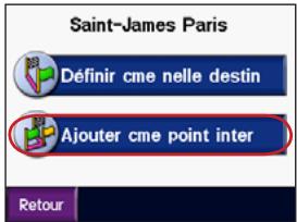 GARMIN ZUMO 550 - Ajout d'un arrêt - 2