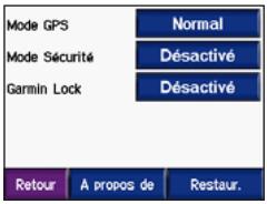 GARMIN ZUMO 550 - Modification des paramètres système - 1