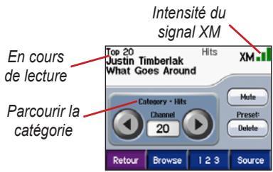 GARMIN ZUMO 550 - Ecoute de la radio XM - 1