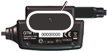 GARMIN GTM 11 - Pour monter le récepteur GTM 11 à l'aide de les fermetures autoagrippantes : - 1