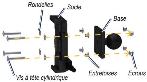 GARMIN ZUMO 660 - Etape 3 : fixation de la base au support du zūmo - 1