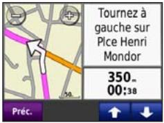 GARMIN ZUMO 220 - Utilisation des pages principales - 2