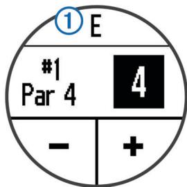 GARMIN APPROACH S4 - Sauvegarde du score - 1
