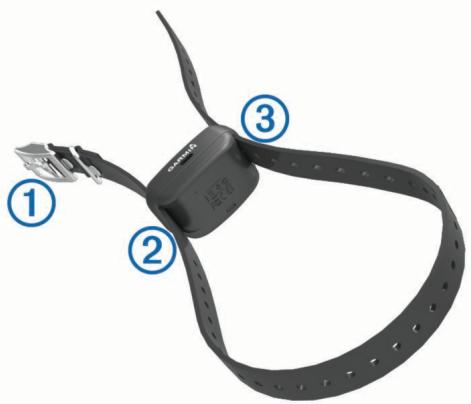 GARMIN BARKLIMITER - Fixation de l'appareil pour collier de chien à la sangle du collier - 1