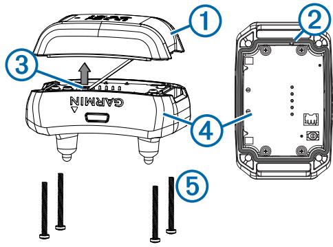 GARMIN DELTA SPORT - Composants de l'appareil pour collier de chien delta - 1