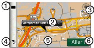 GARMIN DĒZL 560LMT - Utilisation de la carte de position - 1