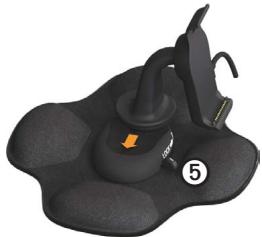 GARMIN DĒZL 560LMT - Installation du support portable antidérivant - 2