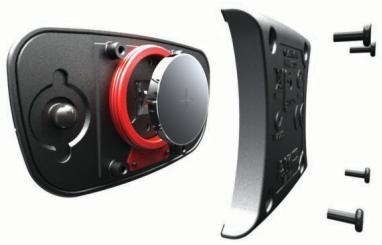 GARMIN EDGE 510 - Remplacement de la pile du moniteur de fréquence cardiaque - 1