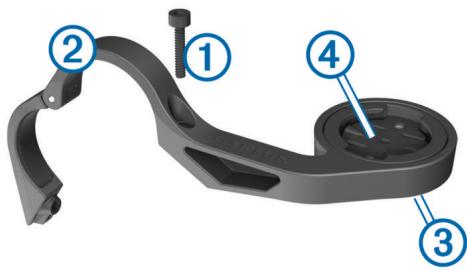 GARMIN EDGE 510 - Installation du support de fixation standard - 3