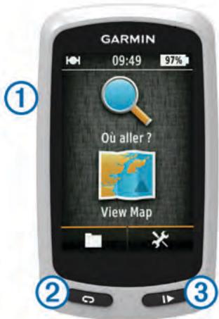 GARMIN EDGE TOURING - Mise sous tension de l'appareil - 1