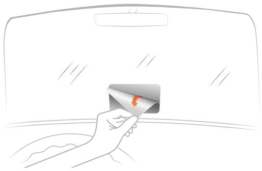 GARMIN HUD+ - Application du film sur le pare-brise - 1