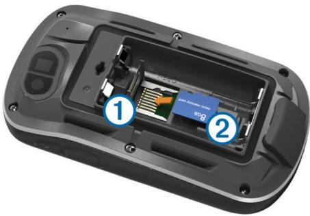 GARMIN OREGON  650 - Installation d'une carte mémoire - 1