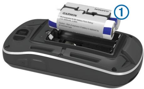 GARMIN OREGON  650 - Installation de la batterie nimh - 1