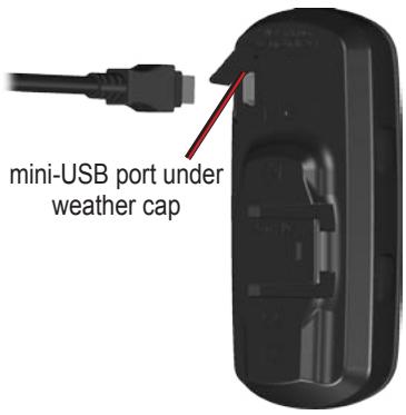 GARMIN VHF 300I - To charge the Edge: - 1