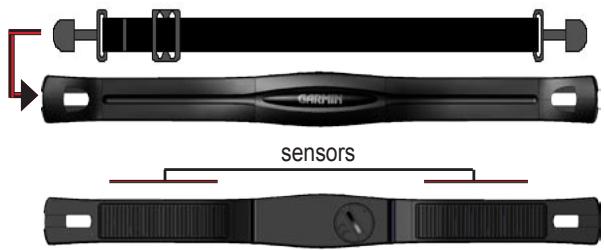 GARMIN VHF 300I - To use the heart rate monitor: - 1