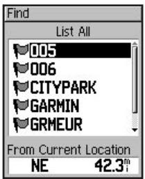 GARMIN VHF 300I AIS - To find and go to a location: - 1