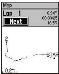 GARMIN VHF 300I AIS - To view laps on map: - 2