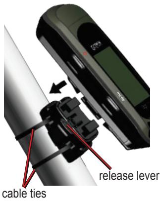 GARMIN VHF 300I AIS - To install the Edge on your bike stem: - 2