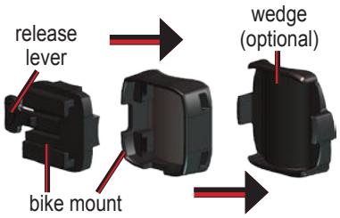 GARMIN VHF 300I AIS - To install the Edge on your bike stem: - 1