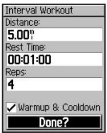 GARMIN VHF 300I AIS - To create an interval workout: - 2