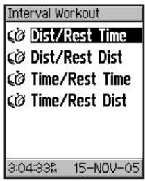 GARMIN VHF 300I AIS - To create an interval workout: - 1