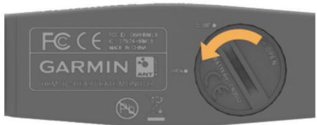 GARMIN EDGE 25 - Remplacement de la pile du moniteur de fréquence cardiaque - 1