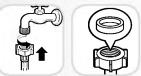 LG F14832DS - Utilisez le tuyau livré avec le lave-linge. Ne jamais réutiliser un tuyau usagé. - 2