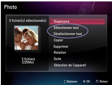 LG F7010N - Sélection ou désélection de tous les fichiers d'un périphérique - 1