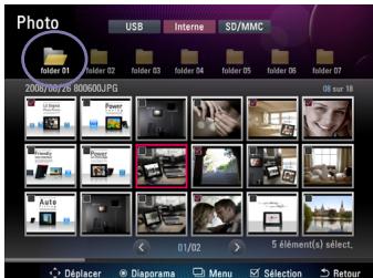 LG F8012N - Sélection ou désélection de tous les fichiers d'un dossier - 1