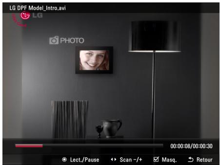 LG F8012N - Lecture d'une vidéo - 5