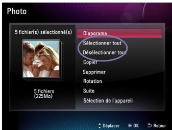 LG F8012N - Sélection ou désélection de tous les fichiers d'un périphérique - 1